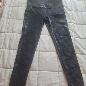 Spanx camo faux leather leggins